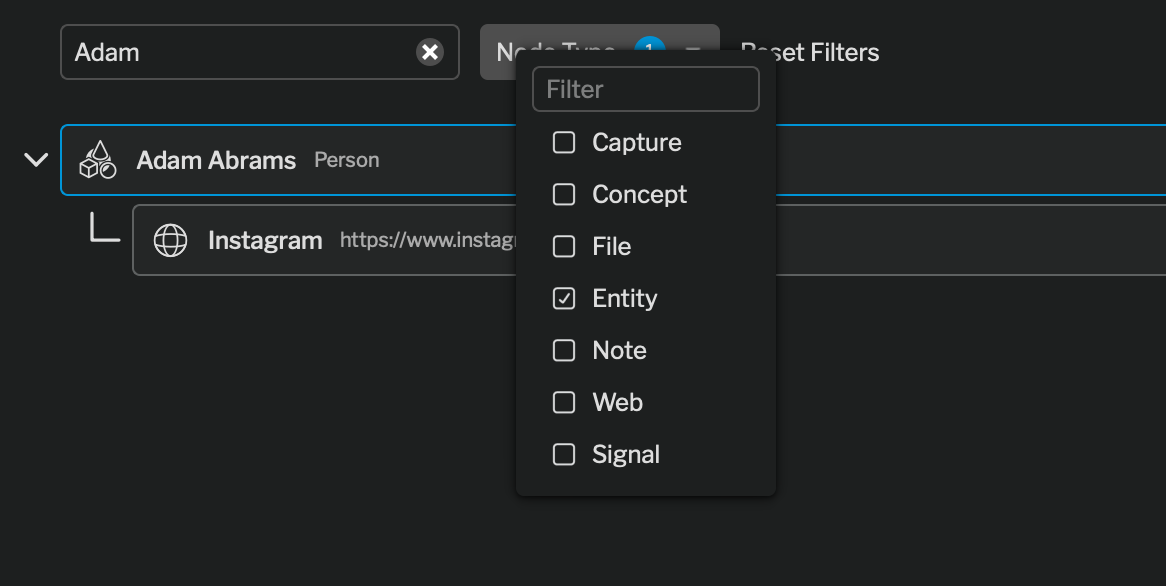 List View Filters