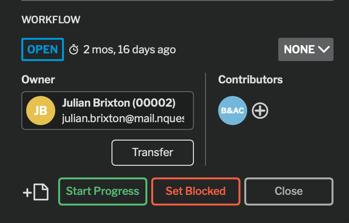 Workflow Widget
