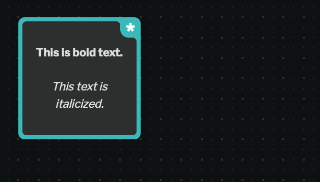 Concept Node Rich Text