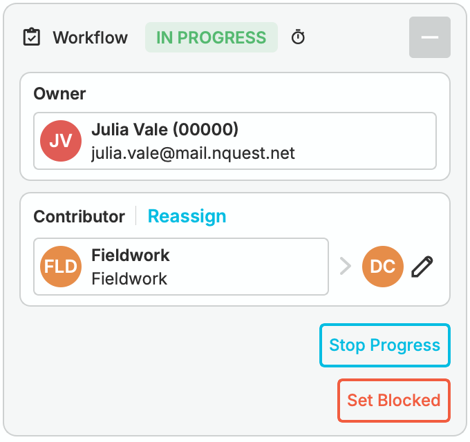 Fieldwork's In Progress contribution, with Daniel Cho as its delegate