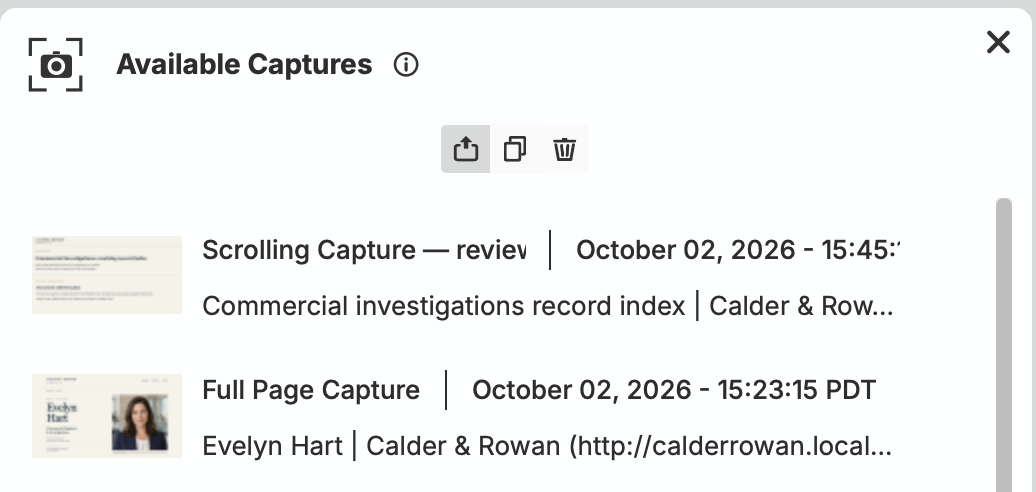 Capture Manager Add