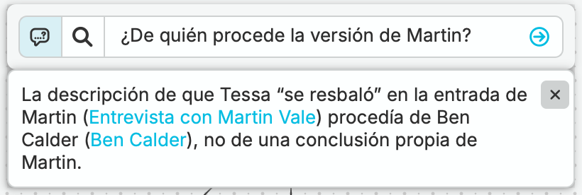 nQuest rastrea la descripción de Martin sobre un resbalón hasta la versión de Ben y enlaza los registros del caso que la sustentan.